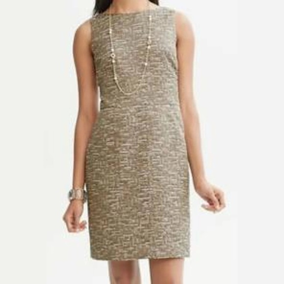 Banana Republic textured, metallic, woven cocktail dress, size 0, new with tags - Picture 3 of 6